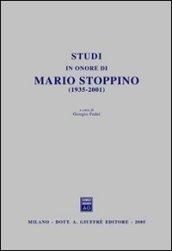 Studi in onore di Mario Stoppino (1935-2001)