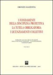 Il recesso. La giustificazione del licenziamento. La tutela reale. 2.I fondamenti della disciplina protettiva. La tutela obbligatoria. I licenziamenti collettivi