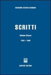 Scritti. 8.1984-1990