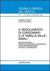 Il regolamento di condominio e le tabelle millesimali. Principi generali, disciplina codicistica, interpretazione giurisprudenziale e modelli di redazione