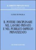 Il potere disciplinare nel lavoro privato e nel pubblico impiego privatizzato