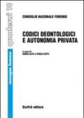 Codici deontologici e autonomia privata