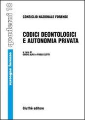 Codici deontologici e autonomia privata