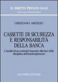 Cassette di sicurezza e responsabilità della banca