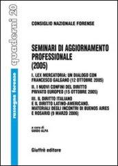 Seminari di aggiornamento professionale (2005)