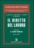 Il diritto del lavoro. 3.Il lavoro pubblico