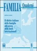 Il diritto italiano della famiglia alla prova delle fonti internazionali
