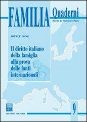 Il diritto italiano della famiglia alla prova delle fonti internazionali