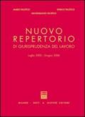 Nuovo repertorio di giurisprudenza del lavoro (luglio 2005-giugno 2006)