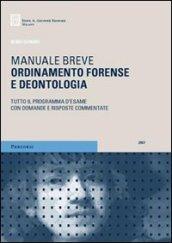 Ordinamento forense e deontologia