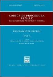 Codice di procedura penale. 5.Procedimenti speciali (artt. 438-464)