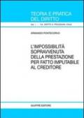 L'impossibilità sopravvenuta della prestazione per fatto imputabile al creditore