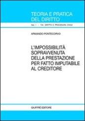 L'impossibilità sopravvenuta della prestazione per fatto imputabile al creditore