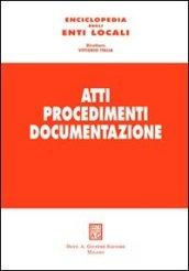 Atti procedimenti documentazione. 2.