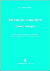 Ordinamento comunitario e Unione Europea