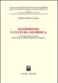 Matrimonio e cultura giuridica. Il giudice dello Stato di fronte all'ordinamento canonico