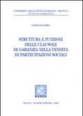 Struttura e funzioni delle clausole di garanzia nella vendita di partecipazioni sociali