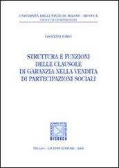 Struttura e funzioni delle clausole di garanzia nella vendita di partecipazioni sociali