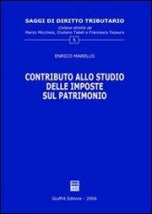 Contributo allo studio delle imposte sul patrimonio