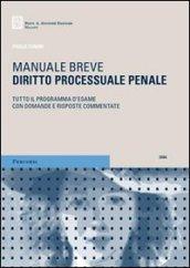 Diritto processuale penale. Tutto il programma d'esame con domande e risposte commentate