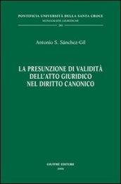 La presunzione di validità dell'atto giuridico nel diritto canonico