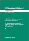 Le operazioni straordinarie come strumenti per lo sviluppo delle aziende