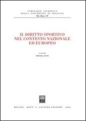 Il diritto sportivo nel contesto nazionale ed europeo