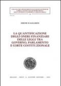 La quantificazione degli oneri finanziari delle leggi tra governo, parlamento e Corte costituzionale