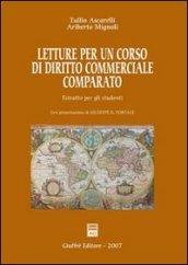 Letture per un corso di diritto commerciale comparato