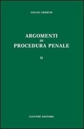 Argomenti di procedura penale: 2