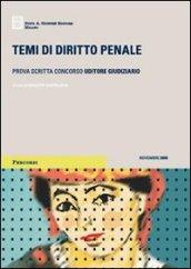 Temi di diritto penale. Prova scritta concorso uditore giudiziario