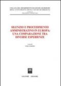 Silenzio e procedimento amministrativo in Europa: una comparazione tra diverse esperienze