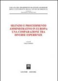 Silenzio e procedimento amministrativo in Europa: una comparazione tra diverse esperienze