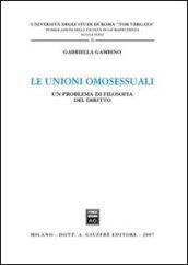 Le unioni omosessuali. Un problema di filosofia del diritto