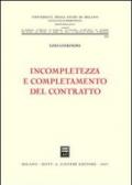 Incompletezza e completamento del contratto