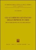 Gli accordi di salvataggio delle imprese in crisi. Ricostruzione di una disciplina