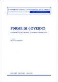 Forme di governo. Esperienze europee e nord-americana