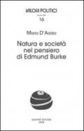 Natura e società nel pensiero di Edmund Burke