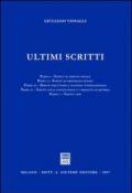 Ultimi scritti