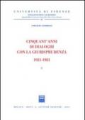 Cinquant'anni di dialoghi con la giurisprudenza 1931-1981 (3 vol.)
