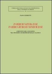 In rerum natura esse in rebus humanis nondum esse. L'identità del concepito nel pensiero giurisprudenziale classico