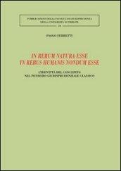 In rerum natura esse in rebus humanis nondum esse. L'identità del concepito nel pensiero giurisprudenziale classico