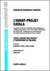 L'avant-projet Catala