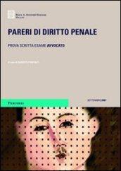 Pareri di diritto penale