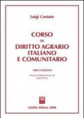 Corso di diritto agrario italiano e comunitario