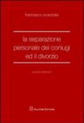 La separazione personale dei coniugi ed il divorzio