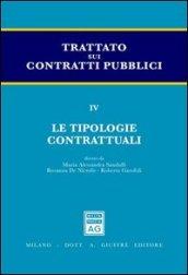 Trattato sui contratti pubblici. 4.Le tipologie contrattuali