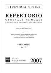 Repertorio generale annuale di legislazione, bibliografica, giurisprudenza