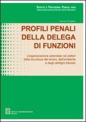 Profili penali della delega di funzioni. L'organizzazione aziendale nei settori della sicurezza del lavoro, dell'ambiente e degli obblighi tributari