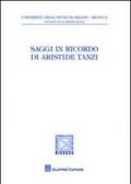Saggi in ricordo di Aristide Tanzi